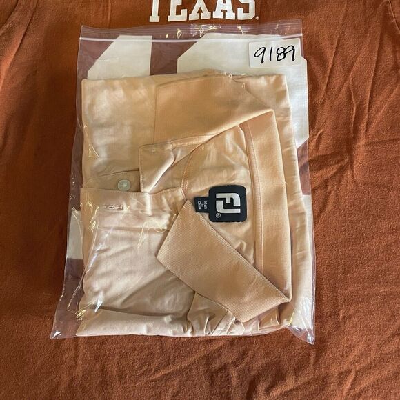 FootJoy Polo Shirt Mens Extra Large Orange Golf Short Sleeve Golfer Stretch - Picture 12 of 12